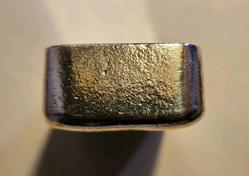 10 oz .999 Fine Silver Cast Bar Fleur de Lis Design