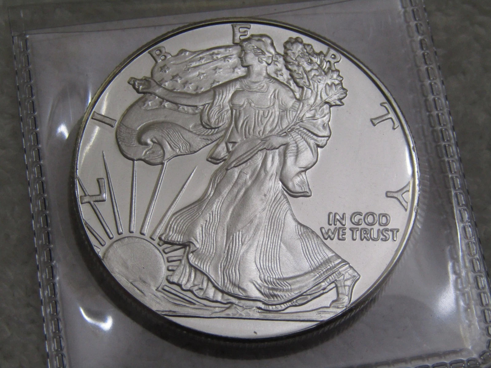 Independent Living Bullion 1 oz .999 Fine Silver Round Walking Liberty