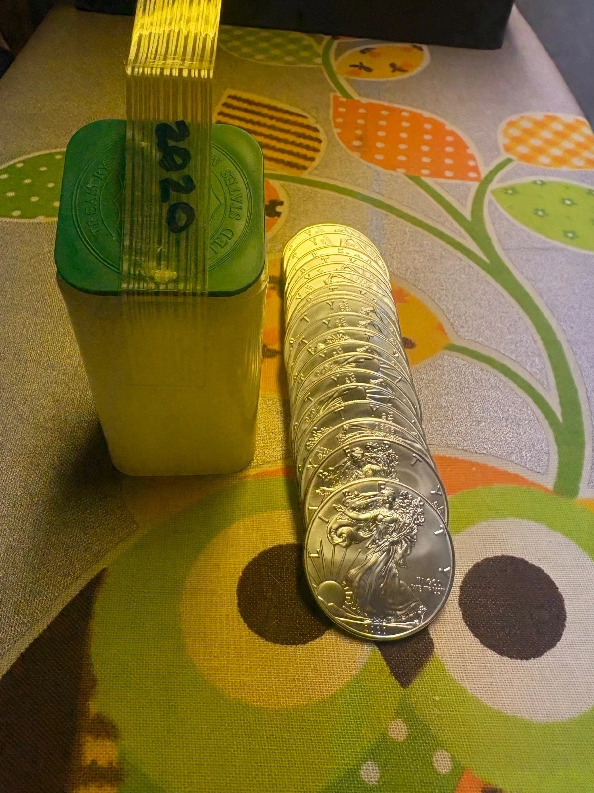 2020 American Silver Eagle 1 oz .999 Fine Silver Bullion Coin 20-Coin Roll