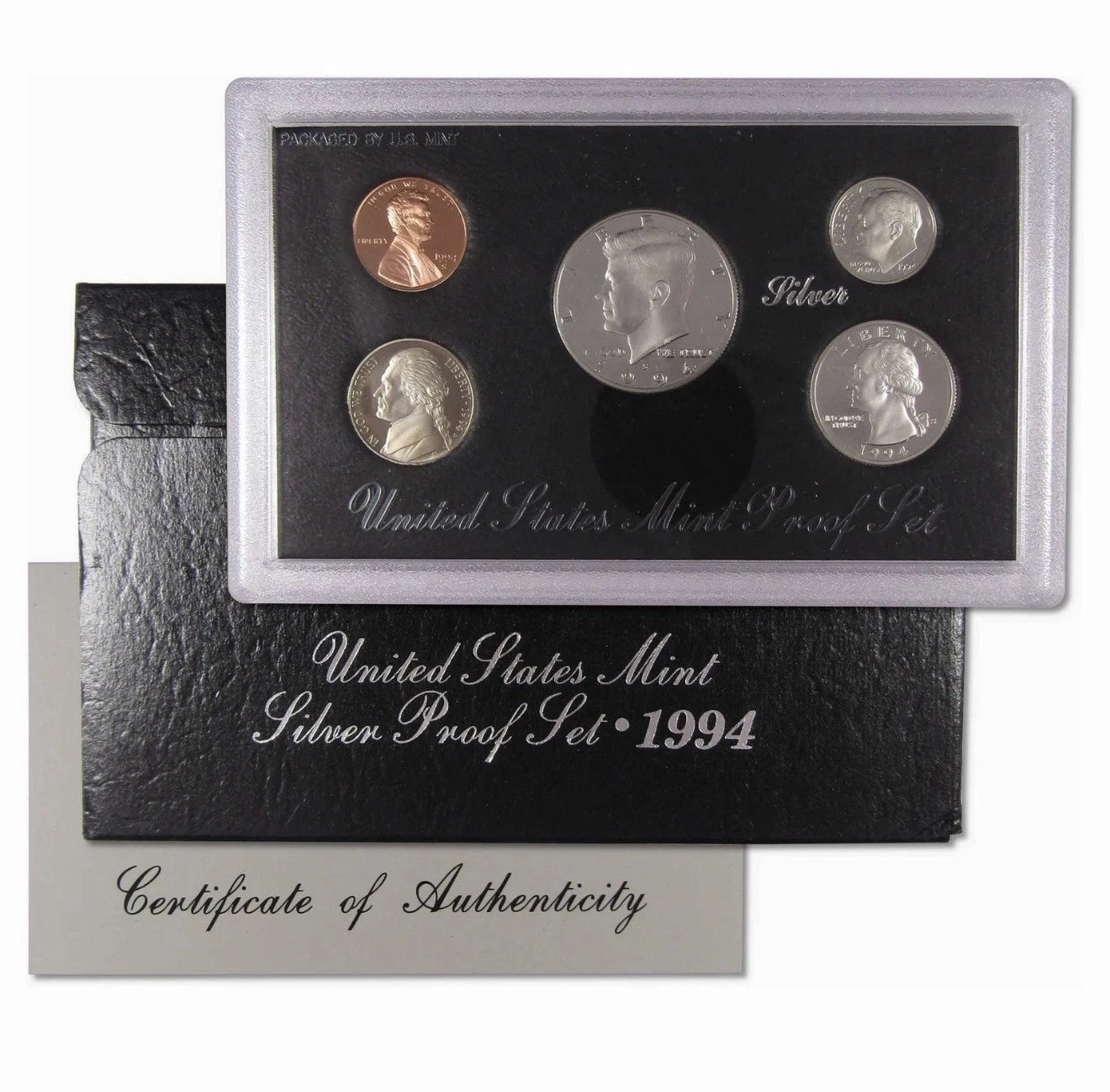 1994-S US Mint Silver Proof Set 5 Coins with OGP & COA