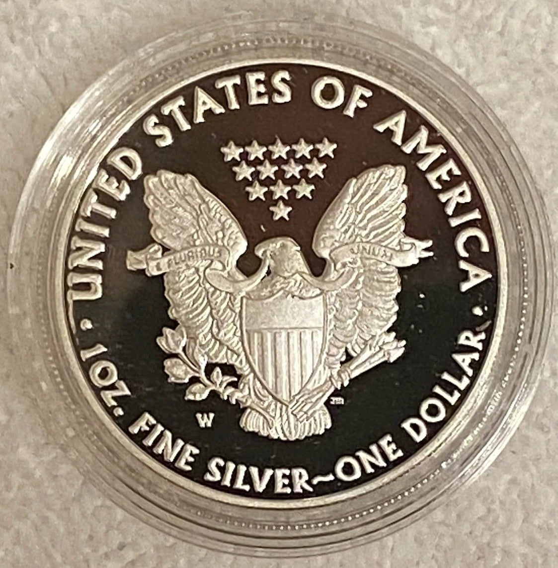 2010-W American Silver Eagle 1 oz Proof Silver Dollar Box & COA