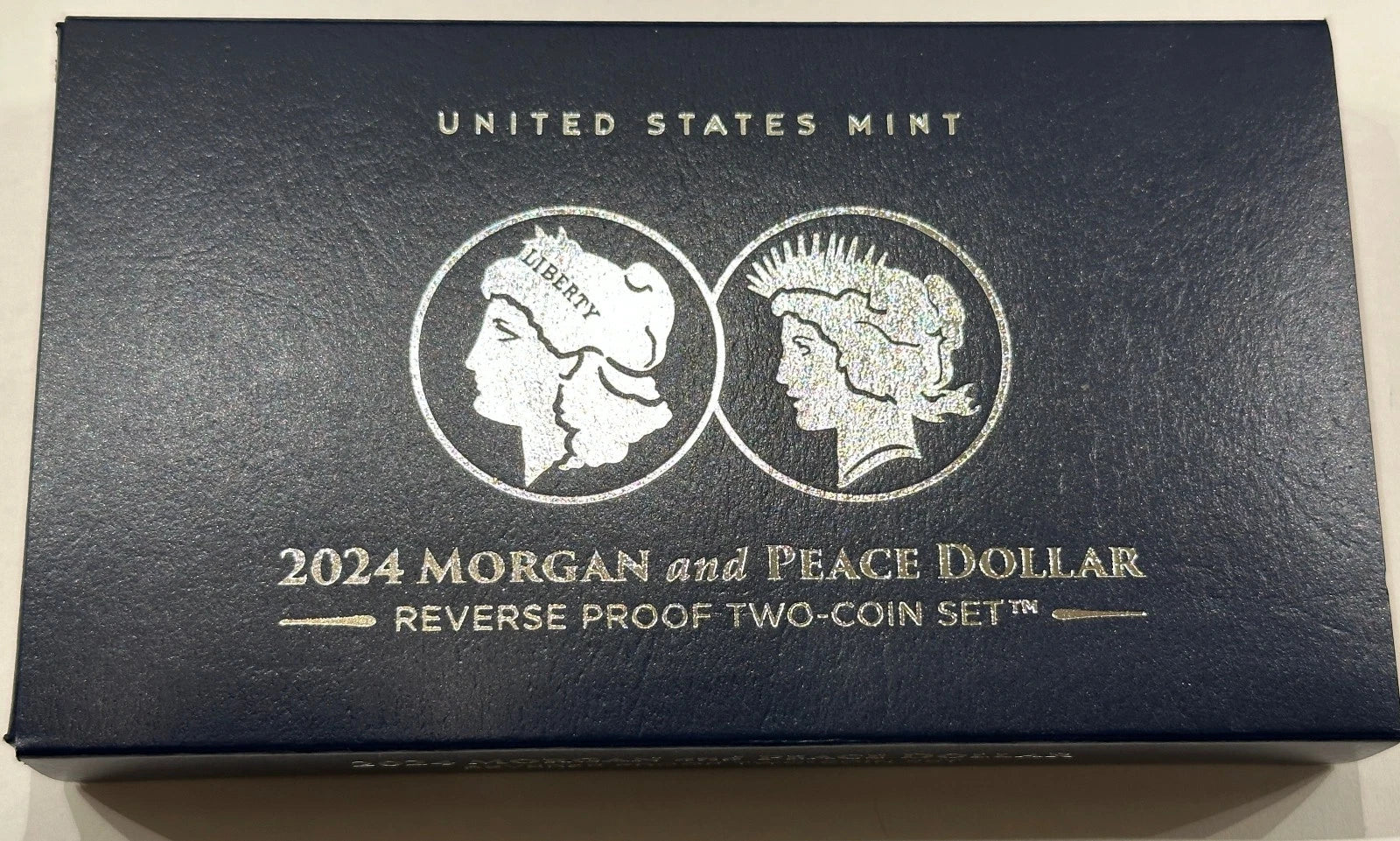 2024-S Reverse Proof Morgan & Peace Silver Dollar 2-Coin Set OGP & COA
