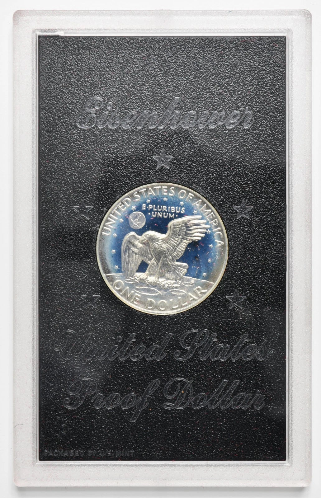 1974-S Eisenhower Silver Dollar Proof Coin OGP Brown Ike Box
