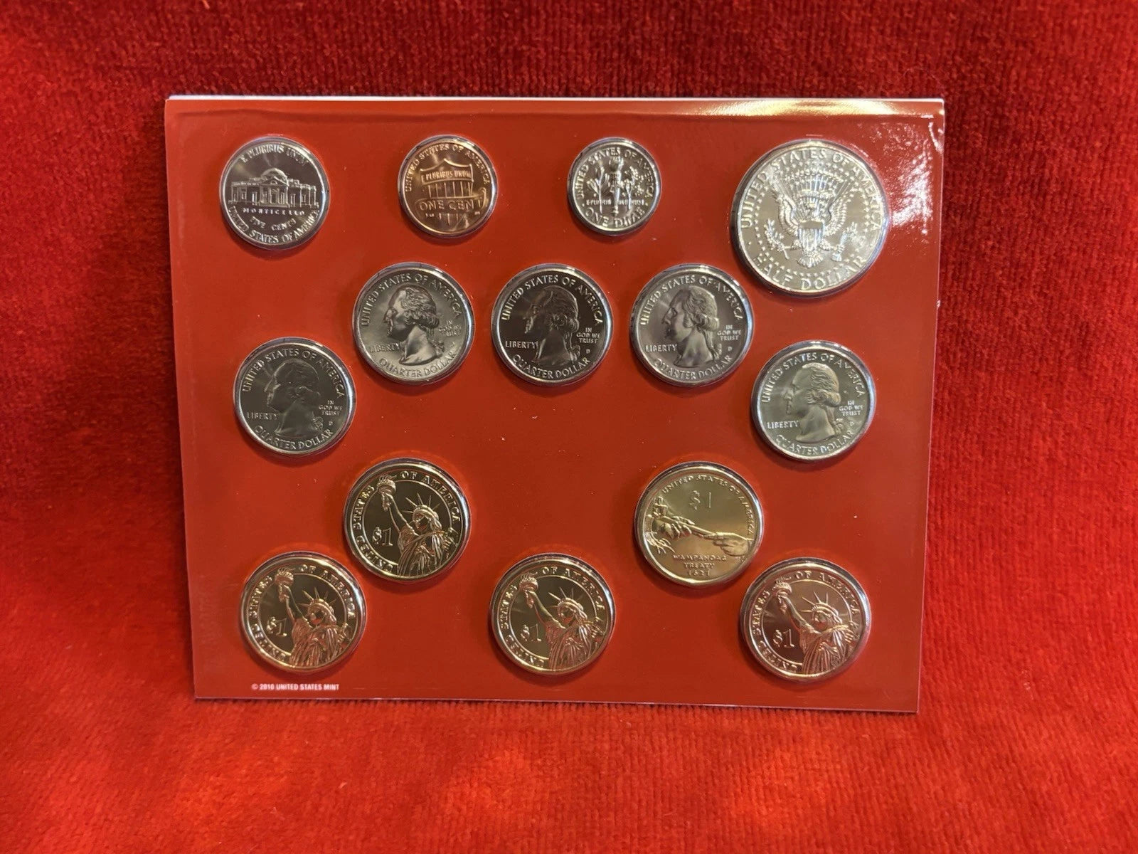 2011 P&D US Mint Uncirculated Set 28 Coins Philadelphia & Denver