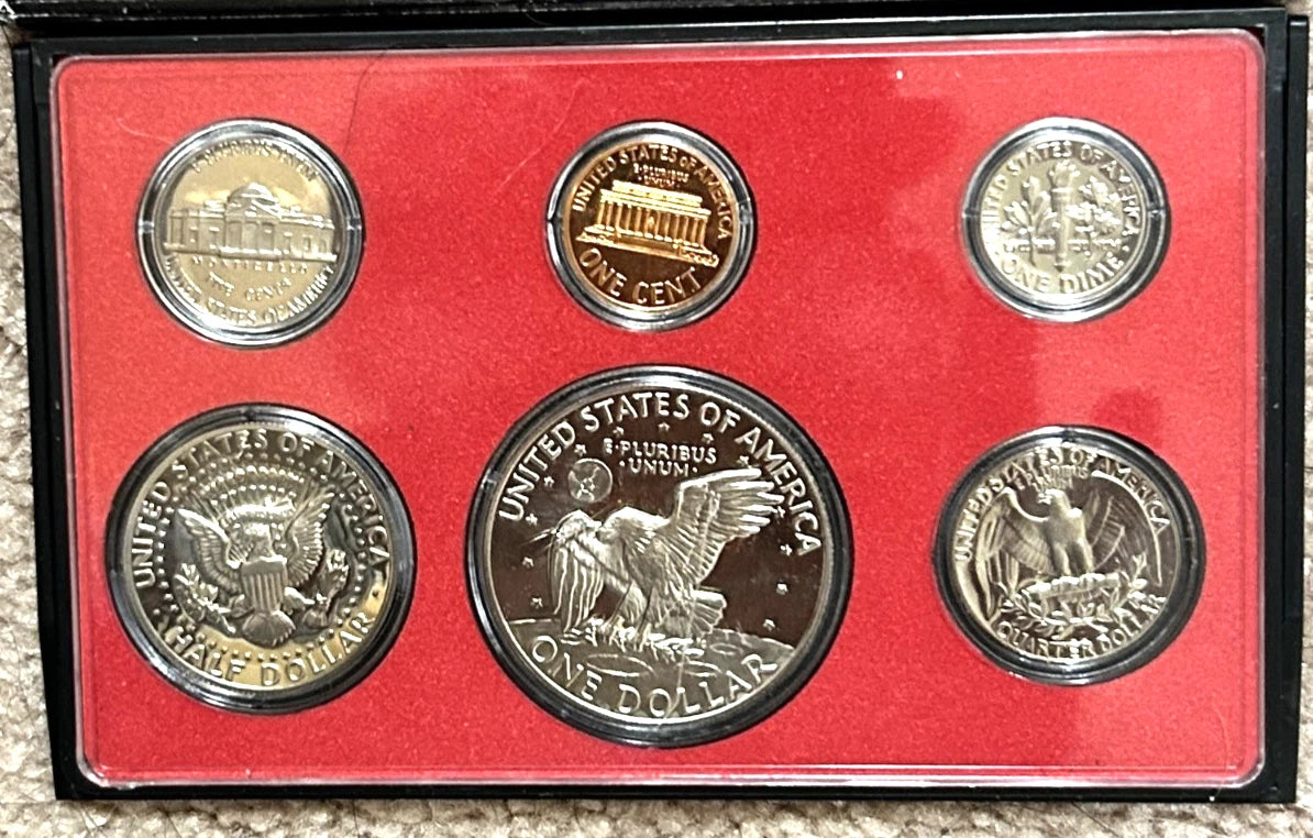 1974-S US Mint Proof Set 6 Coins with OGP Includes Eisenhower Dollar
