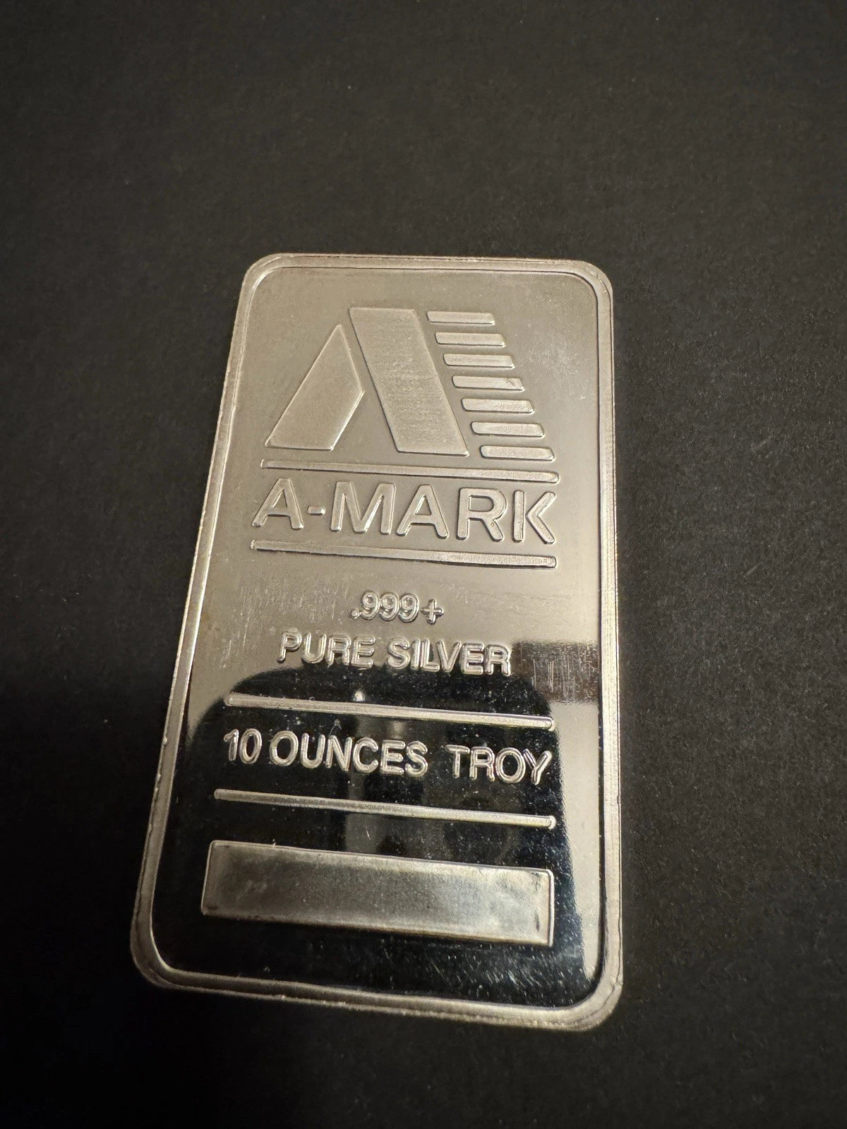 A-Mark 10 oz .999 Fine Silver Bar