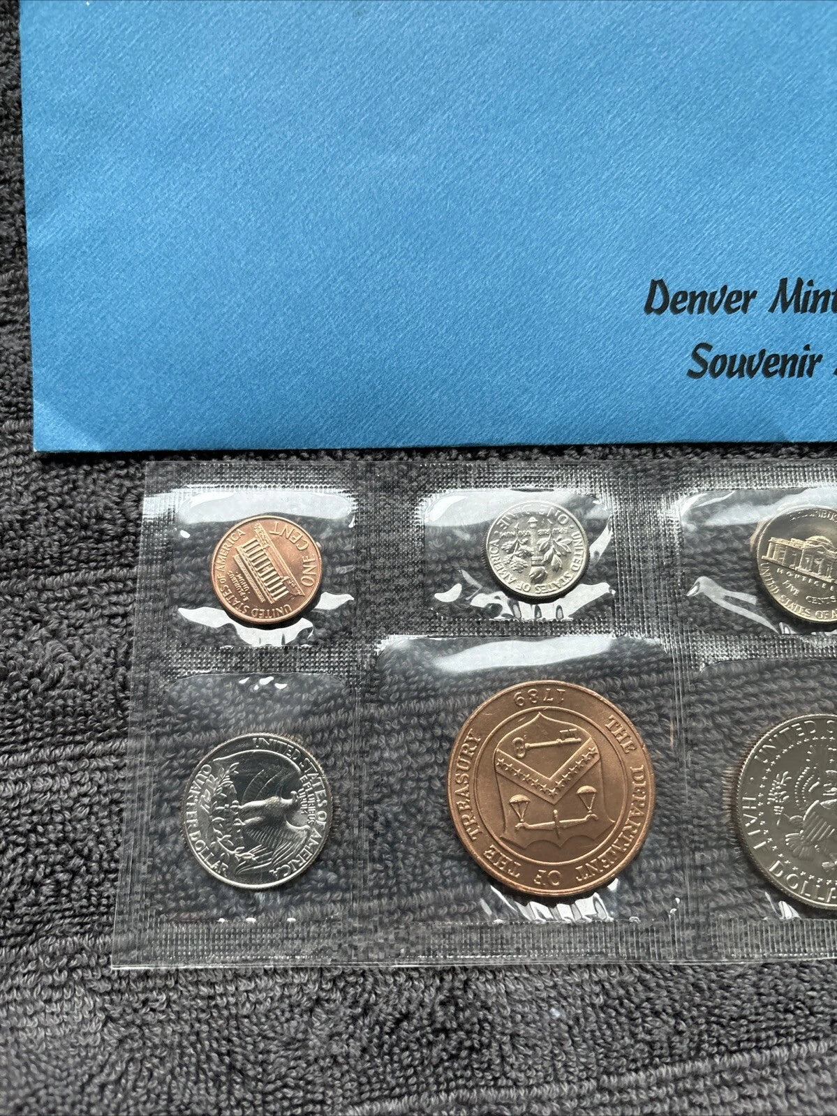 1989-D US Mint Denver Souvenir Set Envelope, Uncirculated