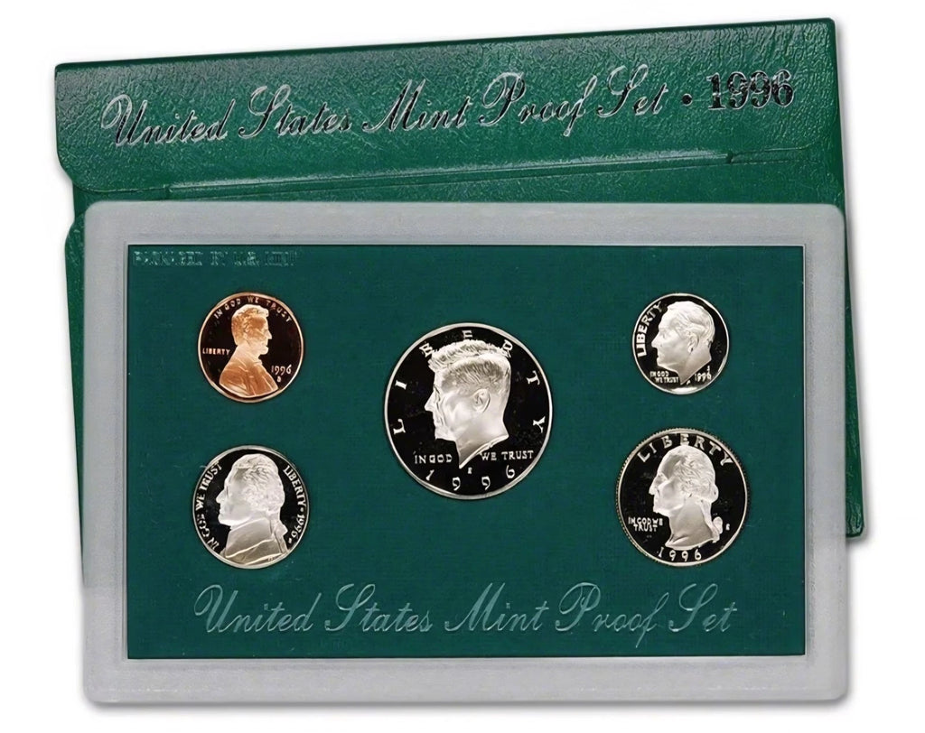 1996-S US Mint Proof Set 5 Coins with OGP