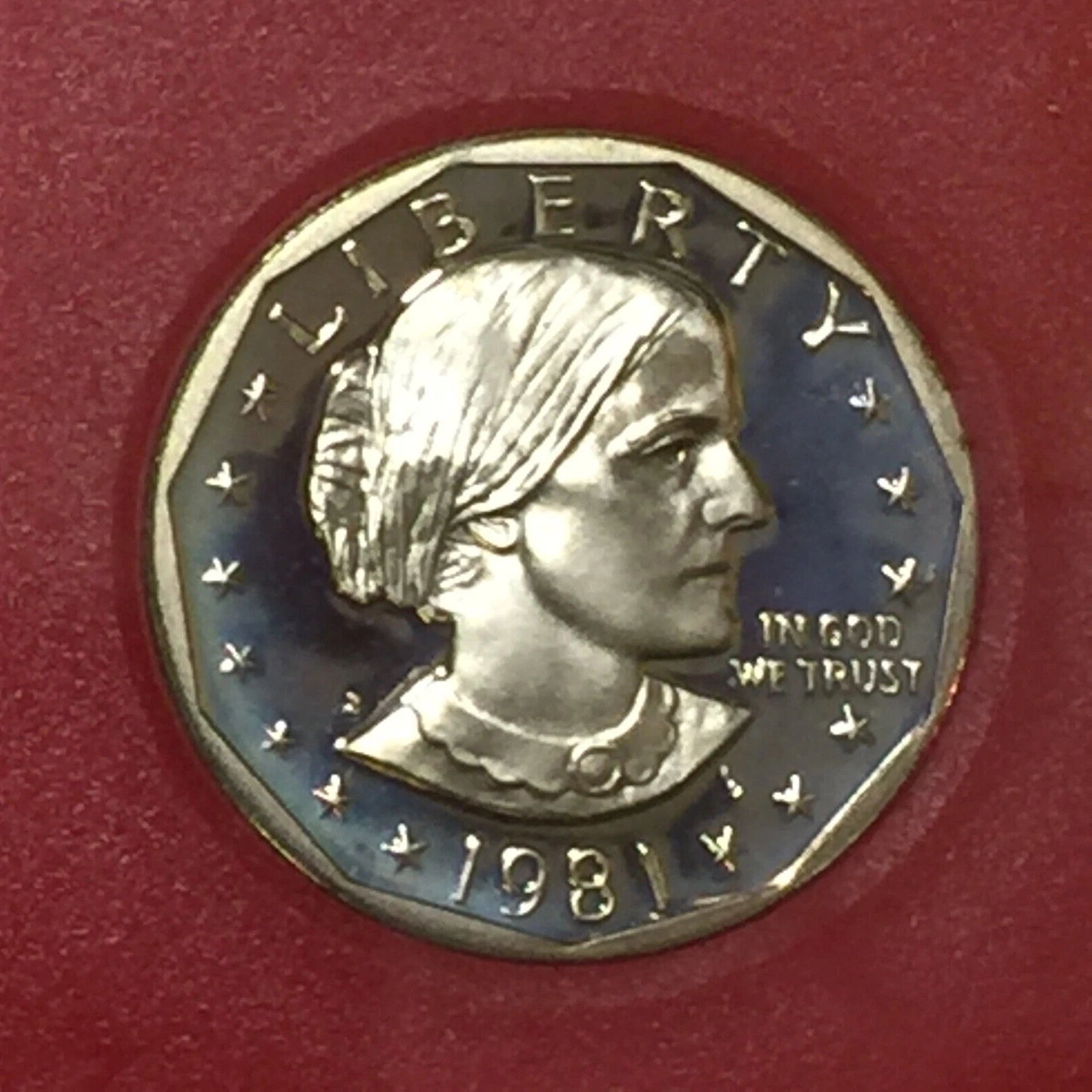 1981-S US Mint Proof Set 6 Coins with OGP Includes Susan B. Anthony Dollar