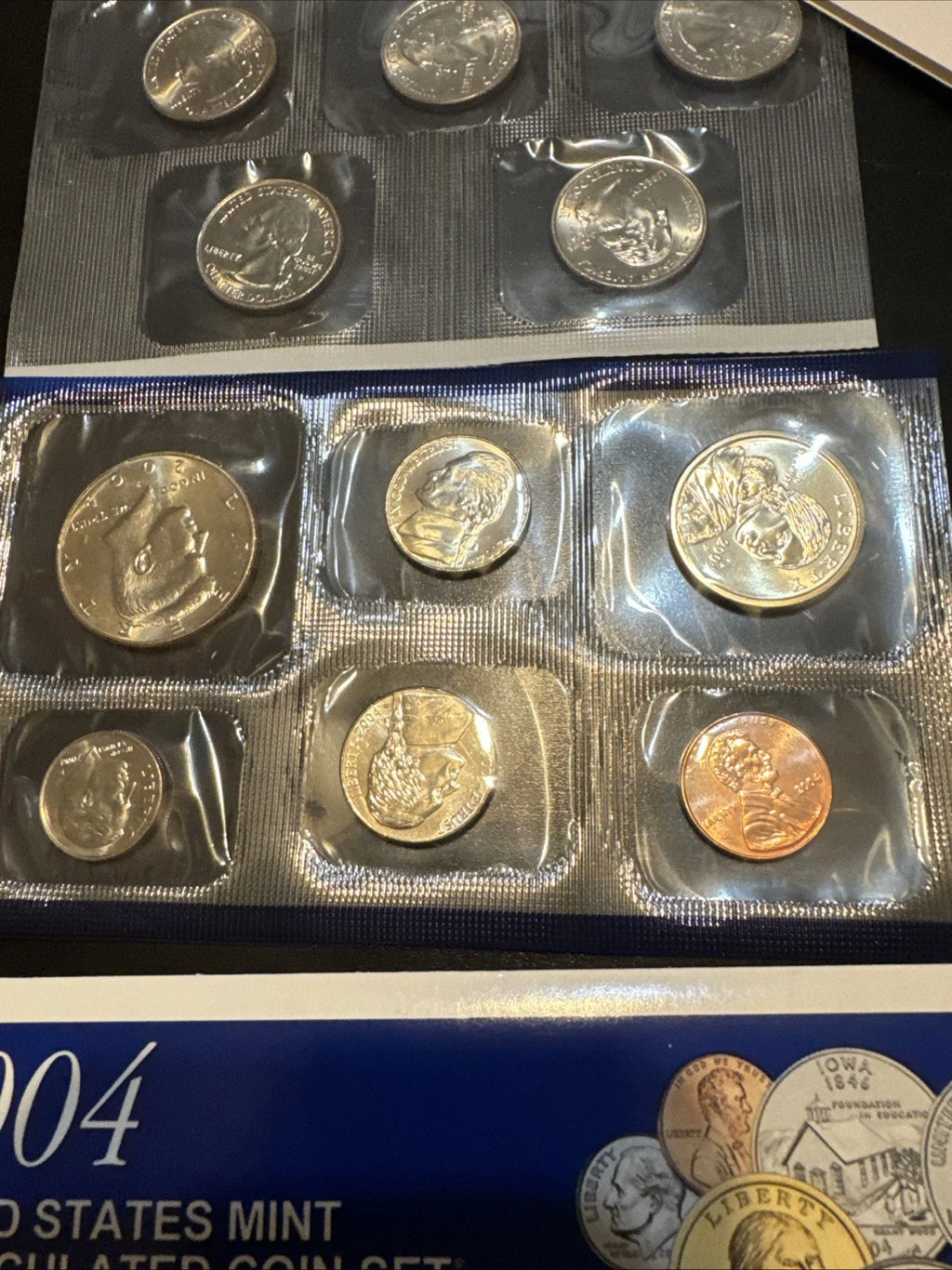 2004 P&D US Mint Uncirculated Set 22 Coins Philadelphia & Denver