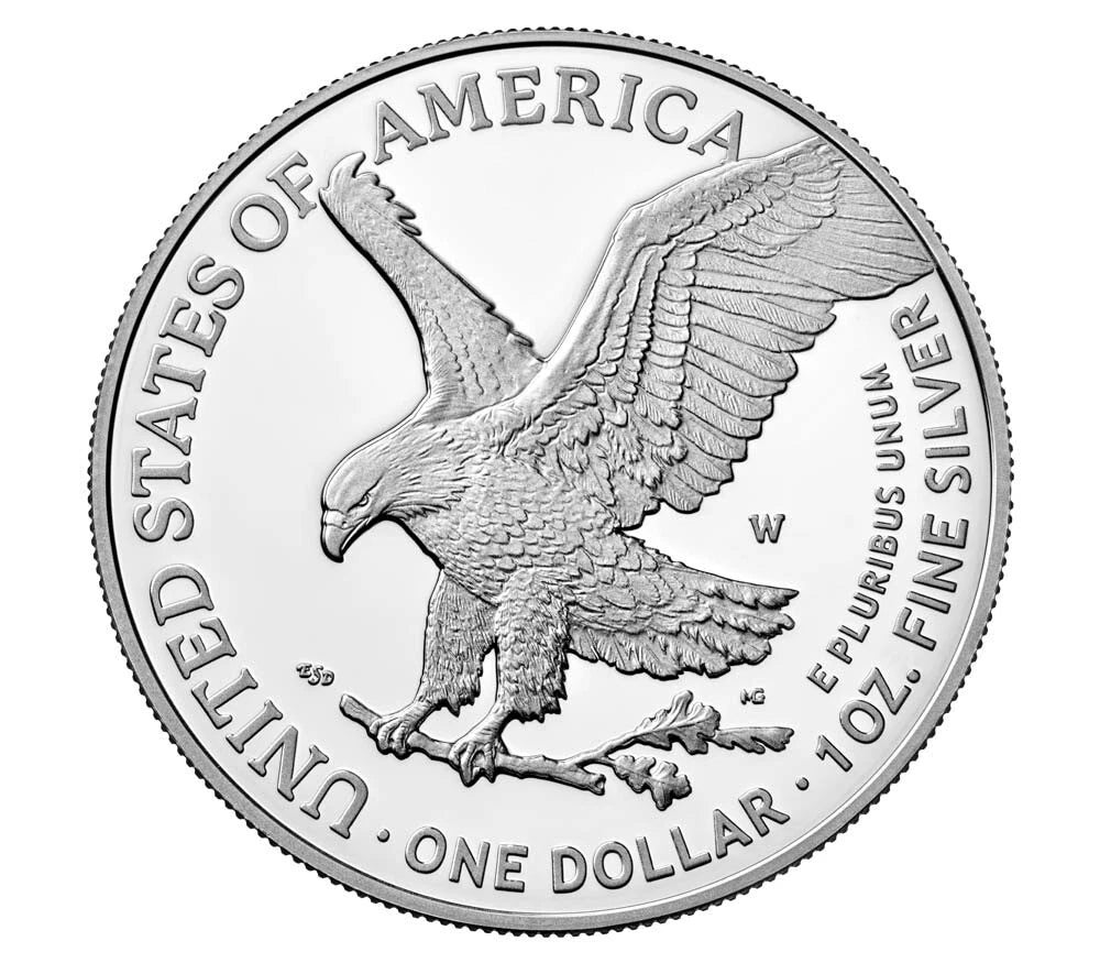 2023-W American Silver Eagle 1 oz Proof Silver Dollar Box & COA