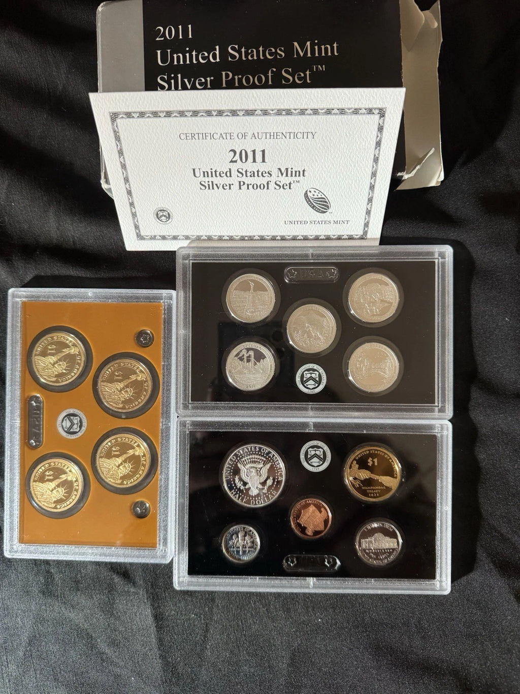 2011-S US Mint Silver Proof Set 14 Coins w/ Box & COA