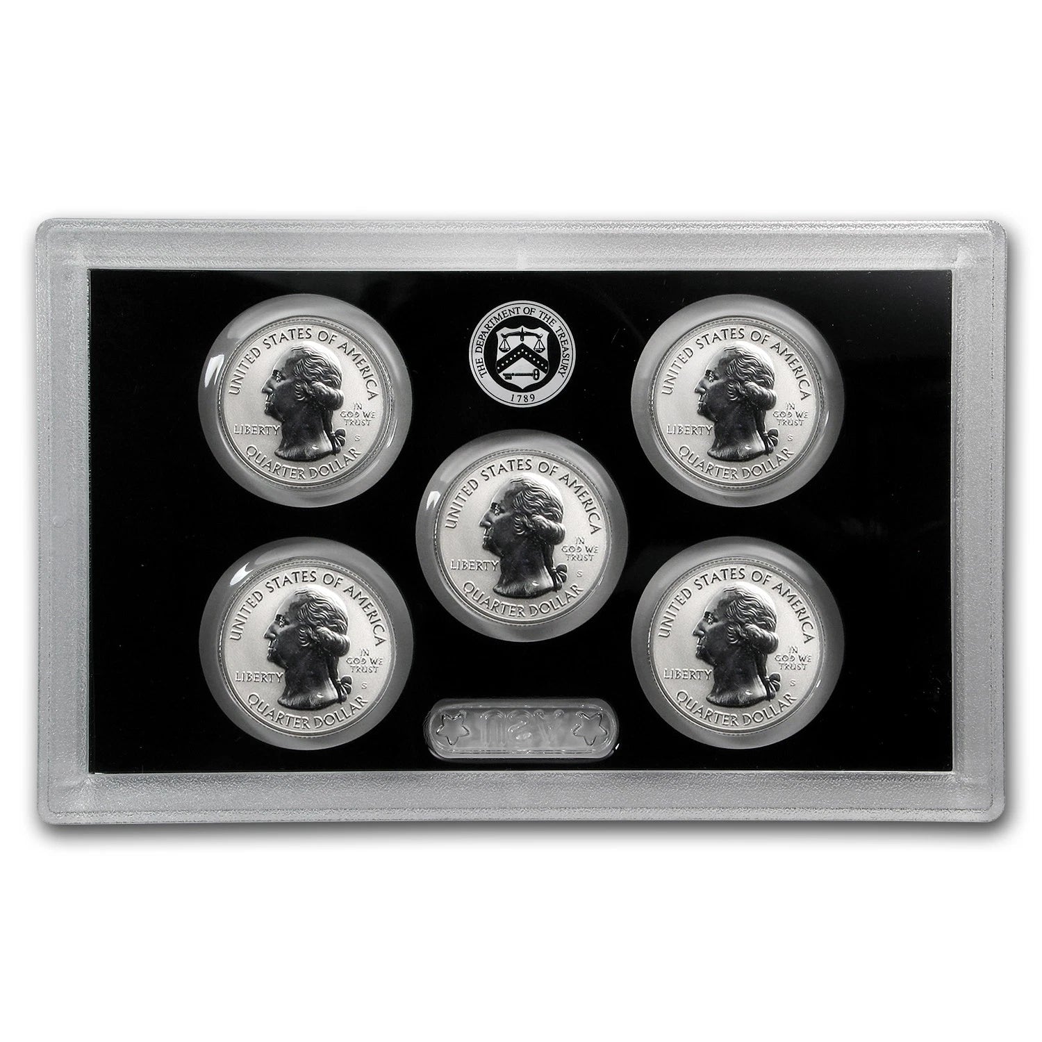 2018-S US Mint 50th Anniversary Silver Reverse Proof Set 5 Coins w/ Box & COA