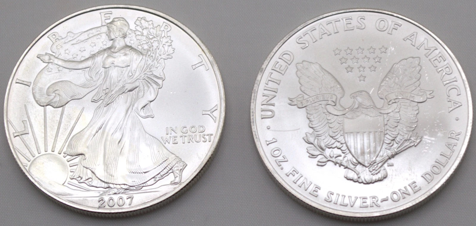 2007 American Silver Eagle 1 oz .999 Fine Silver Bullion Coin 20-Coin Roll