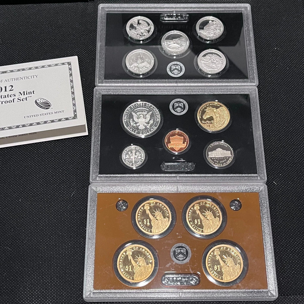 2012-S US Mint Silver Proof Set 14 Coins with OGP & COA