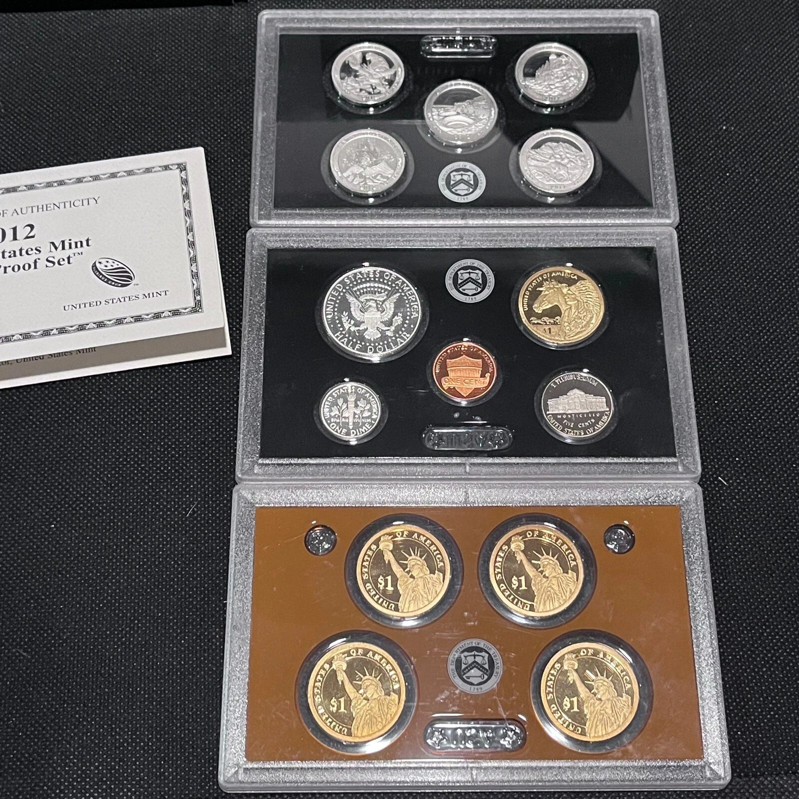 2012-S US Mint Silver Proof Set 14 Coins with OGP & COA
