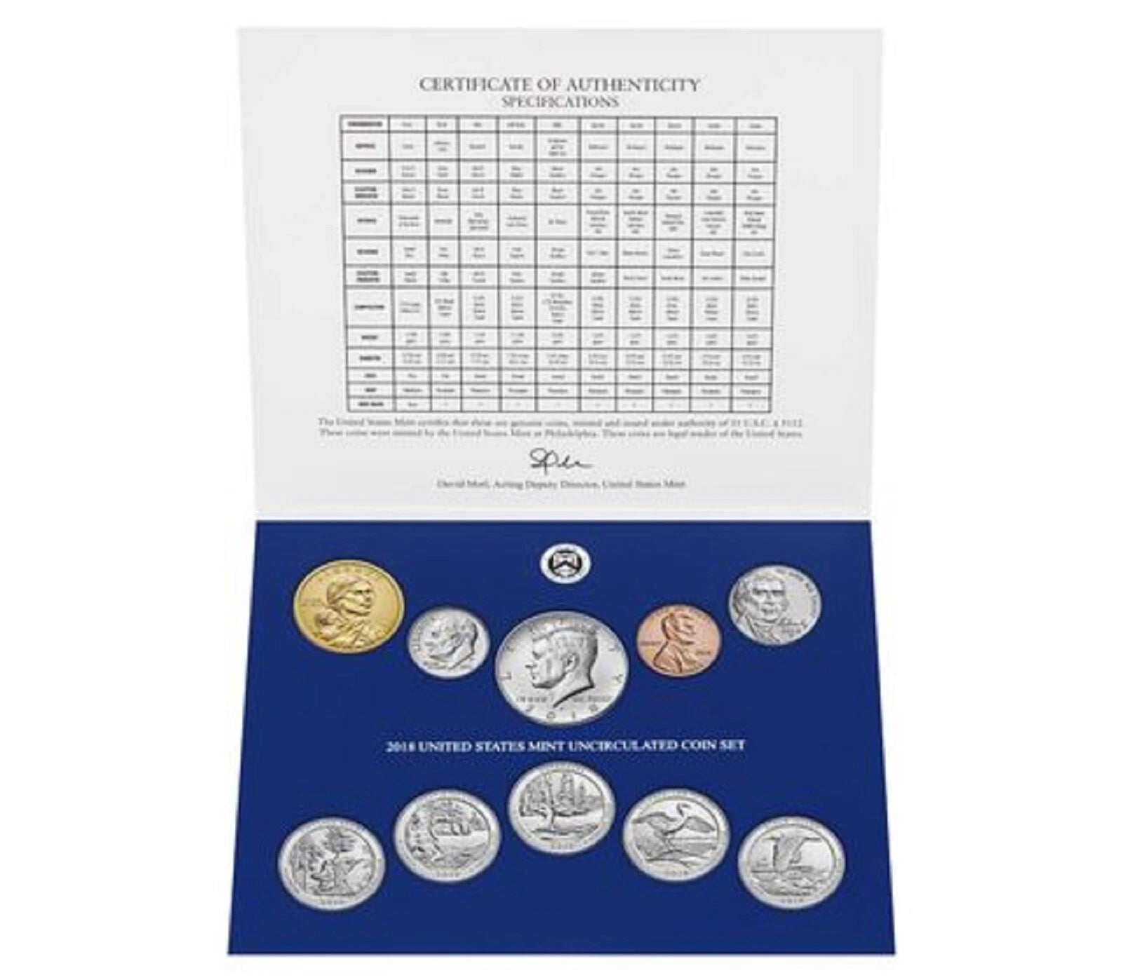 2019 P&D US Mint Uncirculated Set 20 Coins (US Mint Item 19RJ)