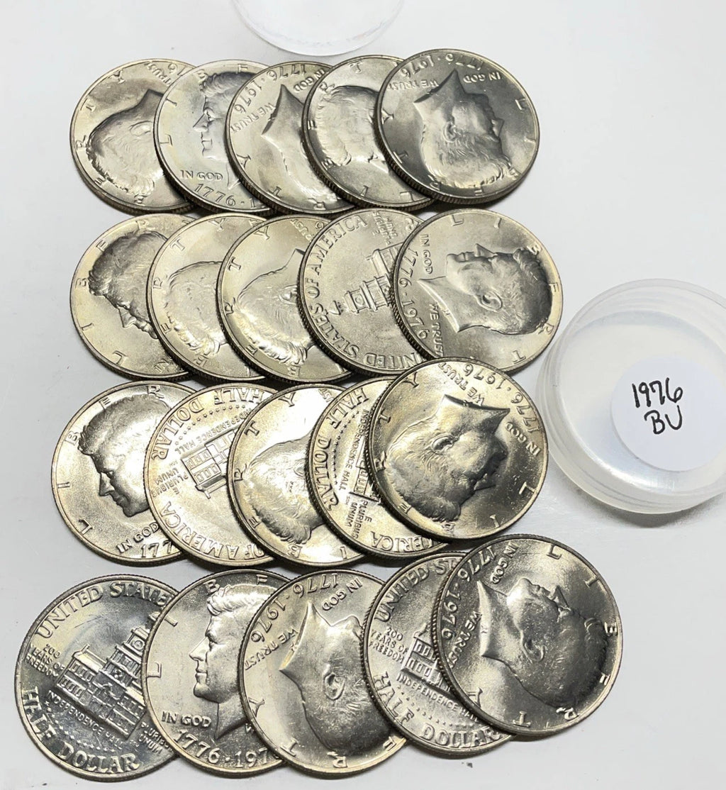 1976-D Bicentennial Kennedy Half Dollar 20-Coin Uncirculated Roll