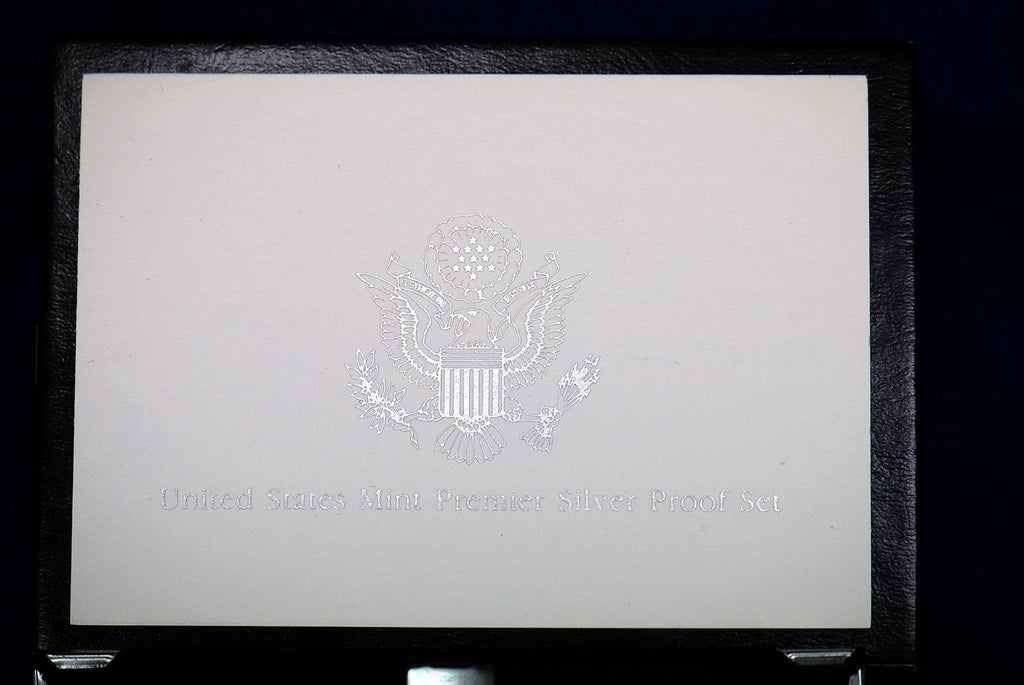 1992-S US Mint Premier Silver Proof Set 5 Coins with Custom Display Box