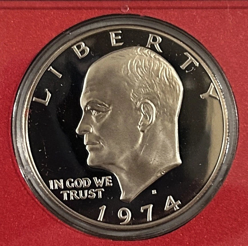 1974-S US Mint Proof Set 6 Coins with OGP Includes Eisenhower Dollar