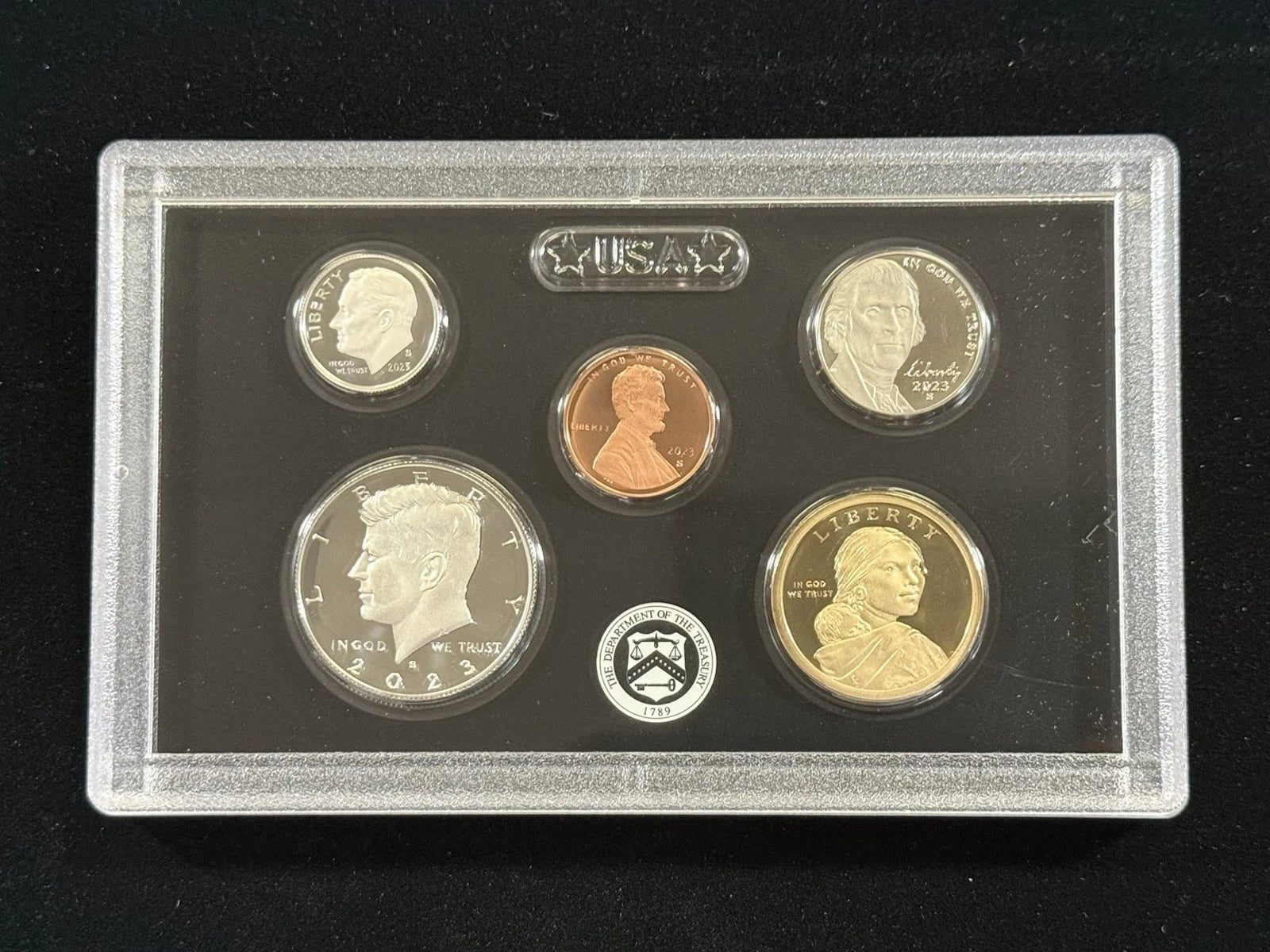 2023-S US Mint Silver Proof Set 10 Coins with Box, COA & Hat