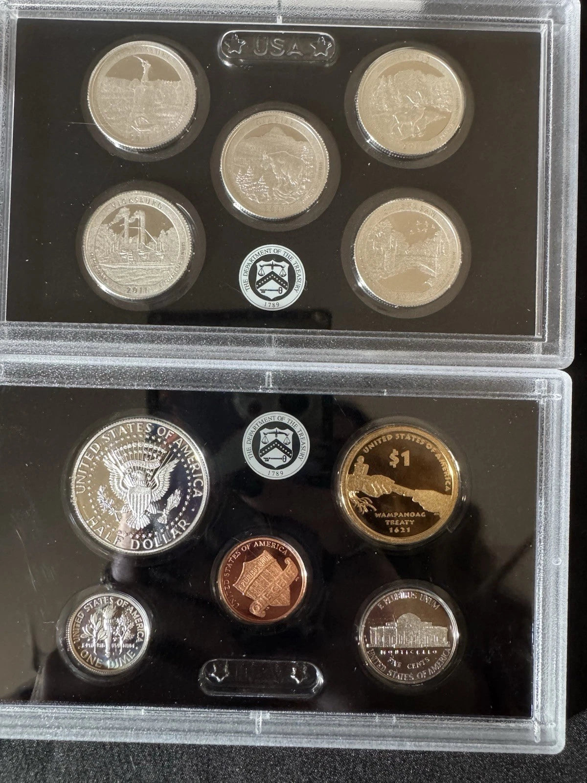 2011-S US Mint Silver Proof Set 14 Coins w/ Box & COA