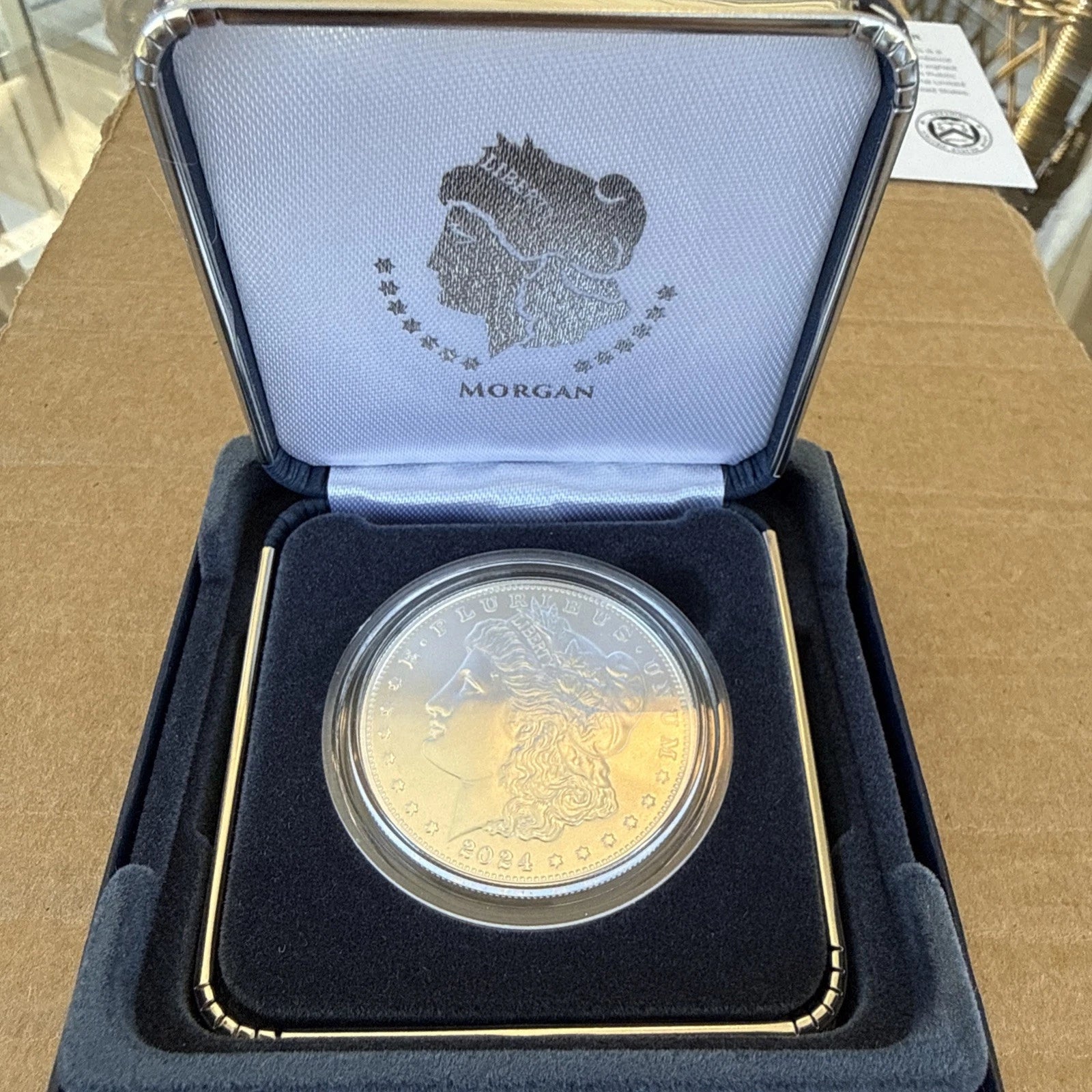 2024-S Morgan Silver Dollar $1 Proof Coin Box & COA