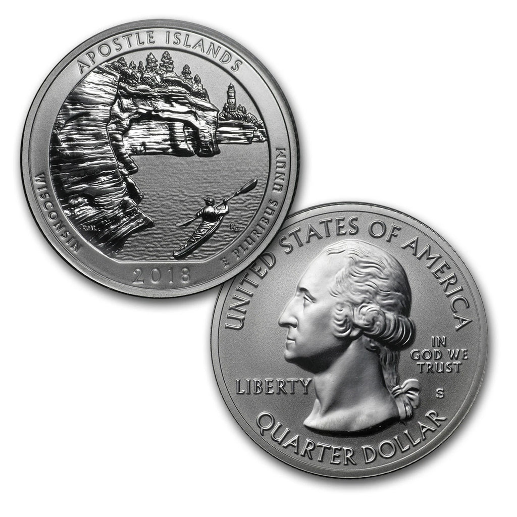 2018-S US Mint 50th Anniversary Silver Reverse Proof Set 5 Coins w/ Box & COA