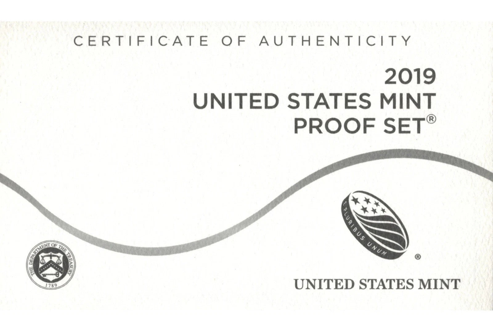 2019-S US Mint Proof Set 10 Coins with OGP & COA