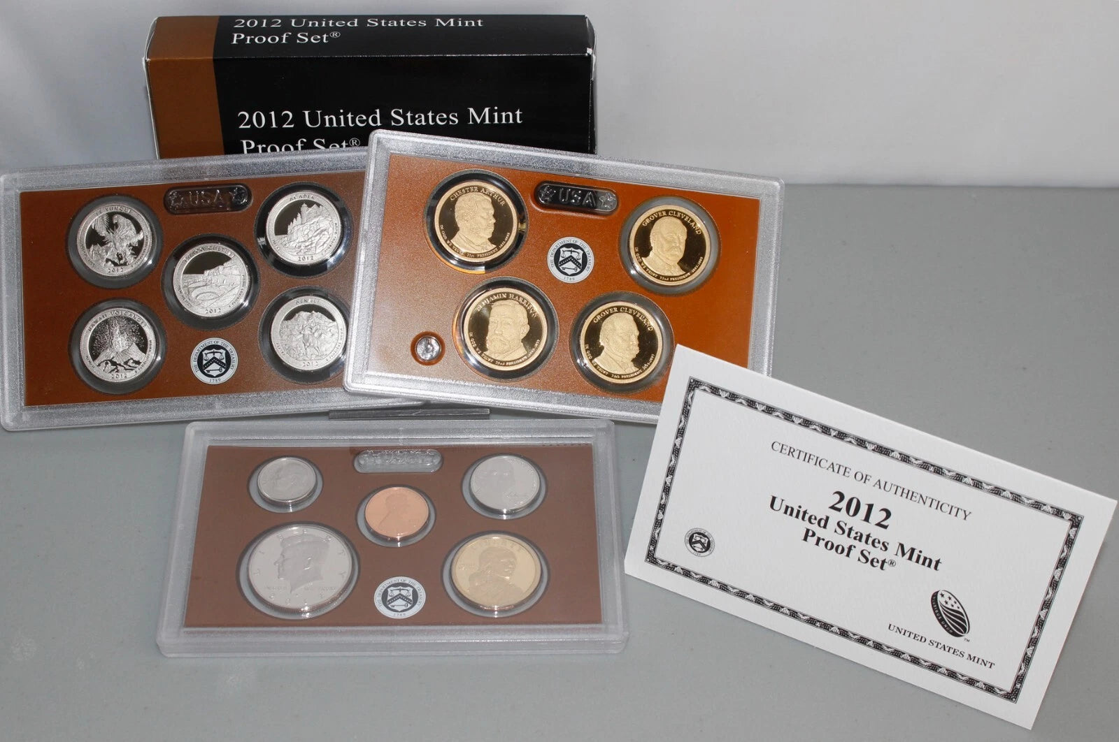 2012-S US Mint Clad Proof Set 14 Coins w/ Box & COA