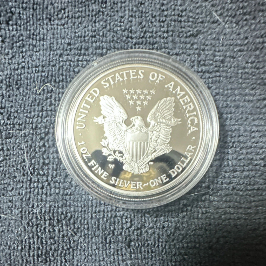 2004-W American Silver Eagle 1 oz Proof Silver Dollar Box & COA