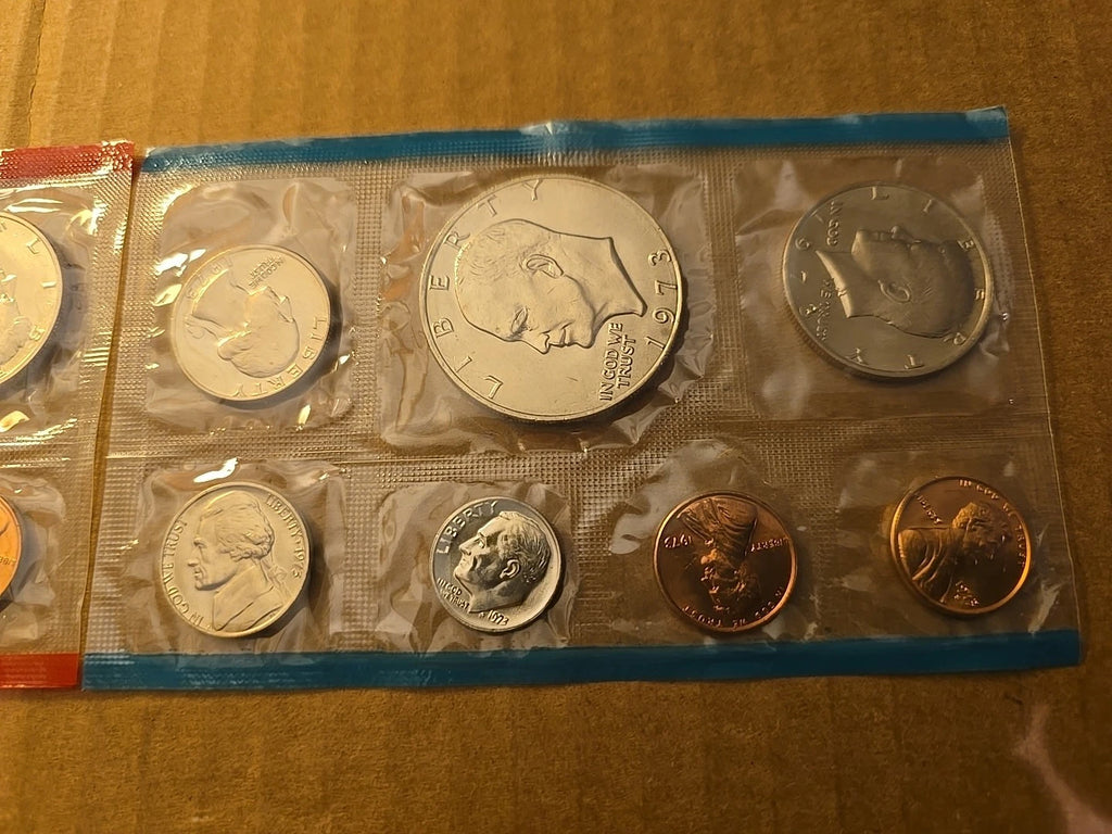 1973 P&D US Mint Uncirculated Set 13 Coins Philadelphia & Denver