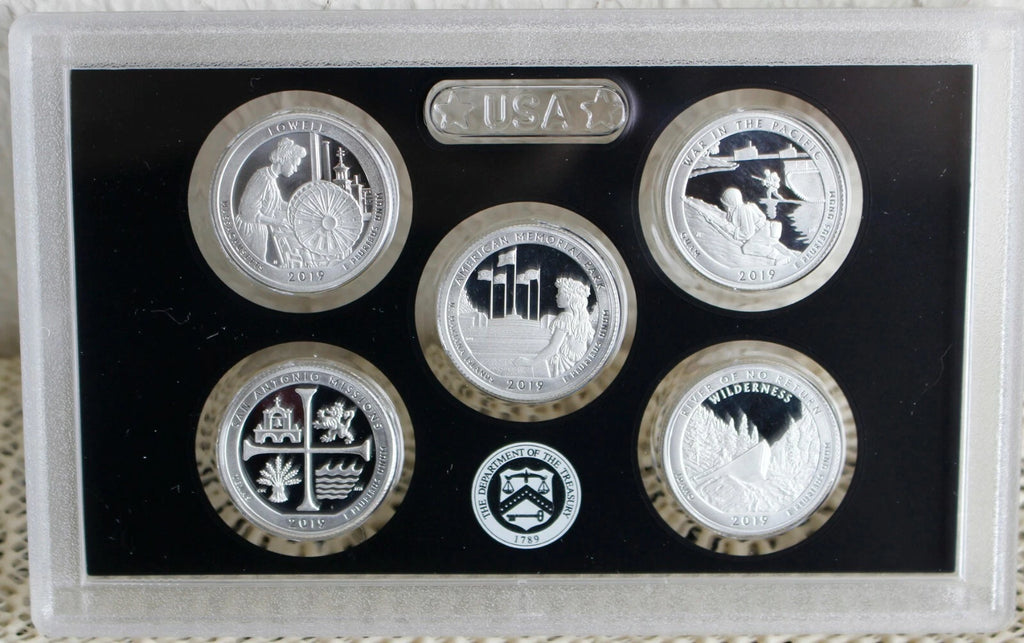2019-S US Mint Silver Proof Set 10 Coins w/ Box & COA