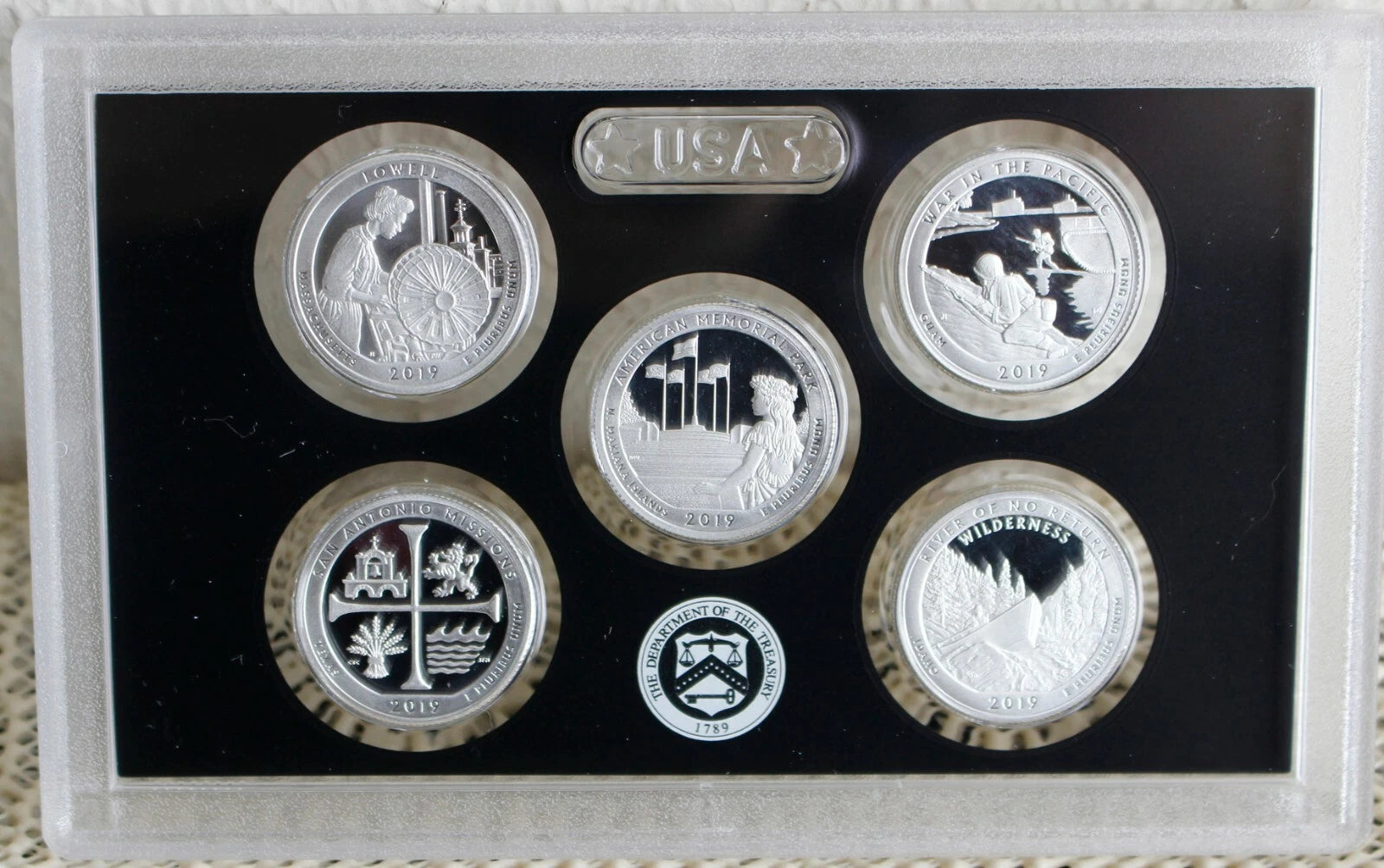 2019-S US Mint Silver Proof Set 10 Coins w/ Box & COA