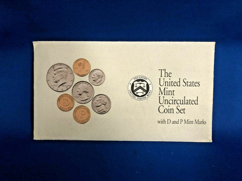 1992 P&D US Mint Uncirculated Set Philadelphia & Denver