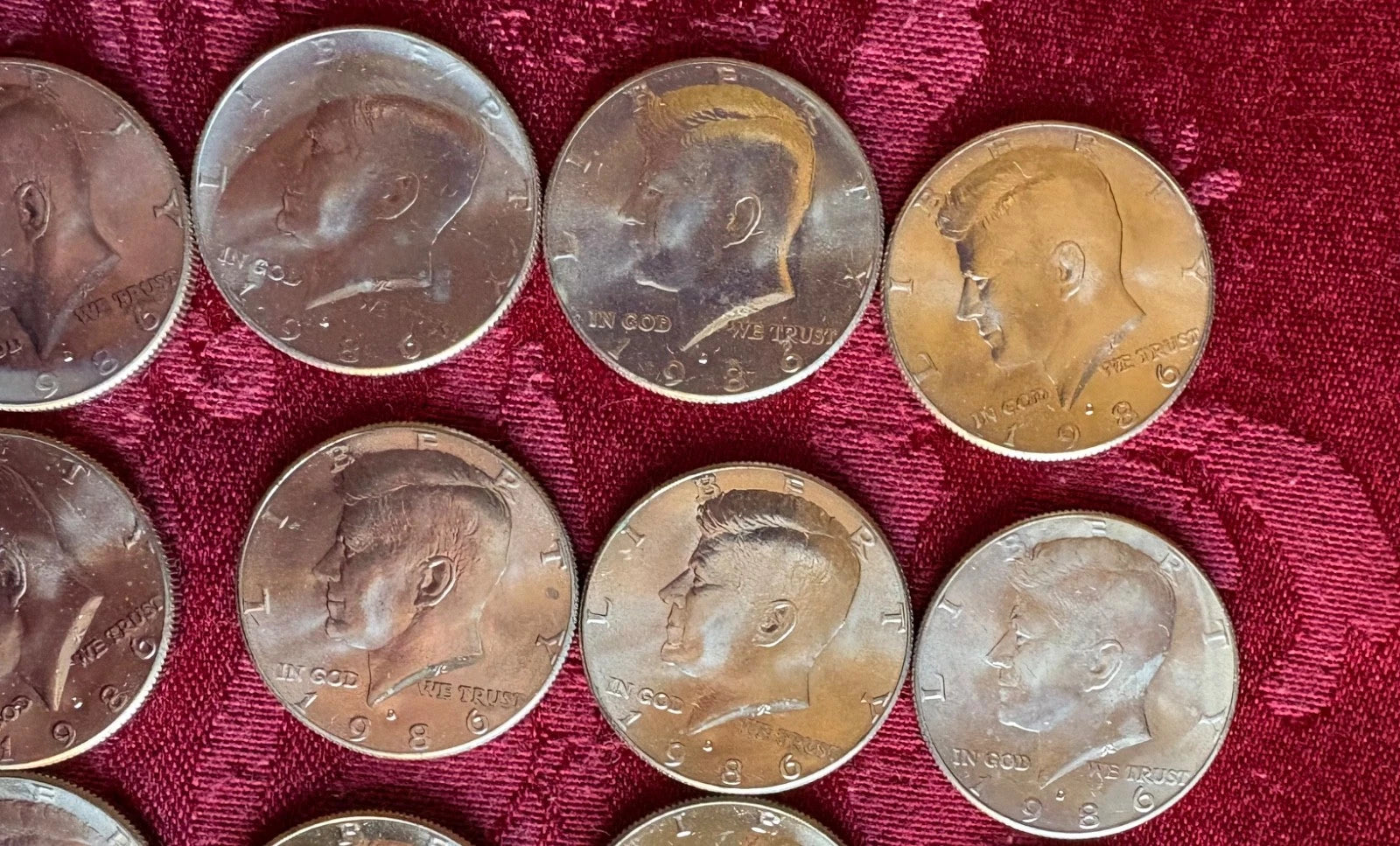 1986-D Kennedy Half Dollar 20-Coin Uncirculated Roll