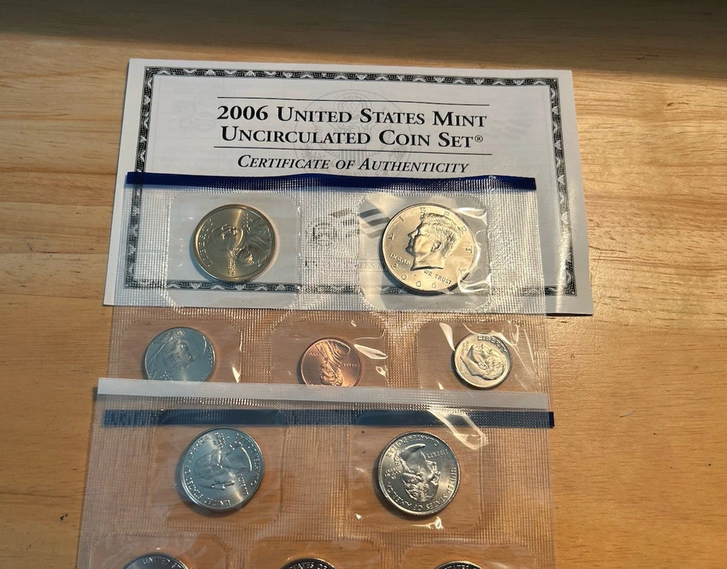 2006 P&D US Mint Uncirculated Set 20 Coins with OGP