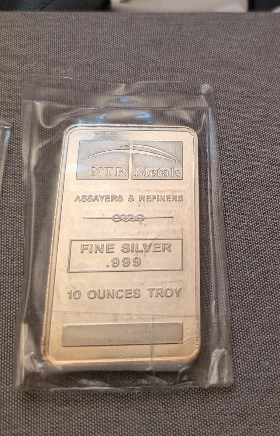 NTR Metals 10 oz .999 Fine Silver Bar