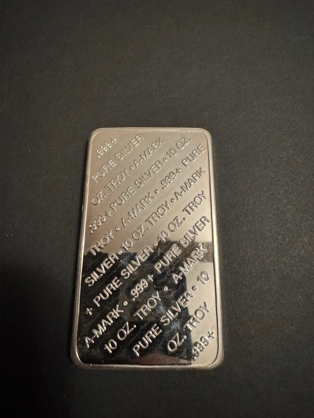 A-Mark 10 oz .999 Fine Silver Bar