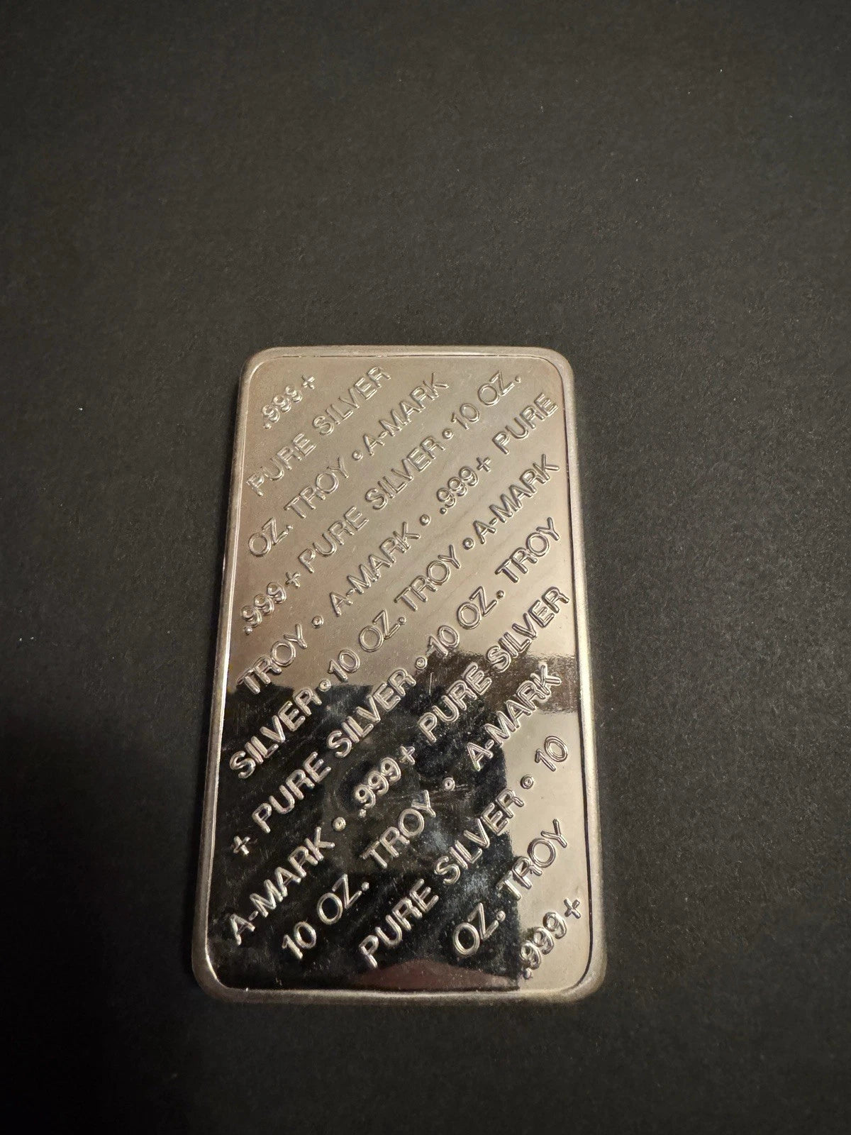 A-Mark 10 oz .999 Fine Silver Bar