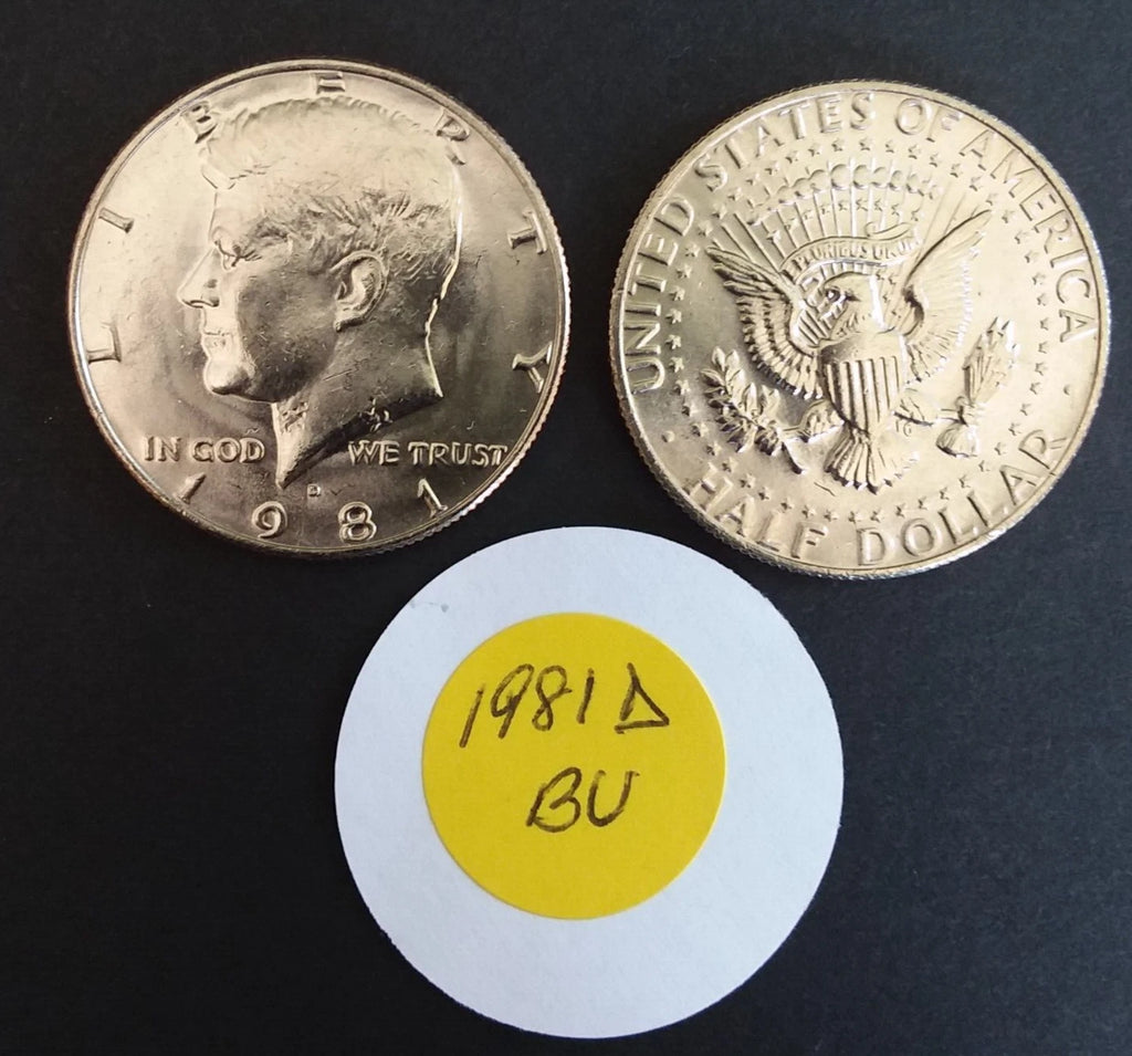 1981-D Kennedy Half Dollar 20-Coin BU Roll