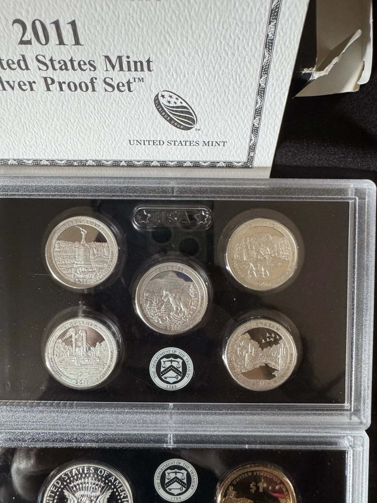 2011-S US Mint Silver Proof Set 14 Coins w/ Box & COA