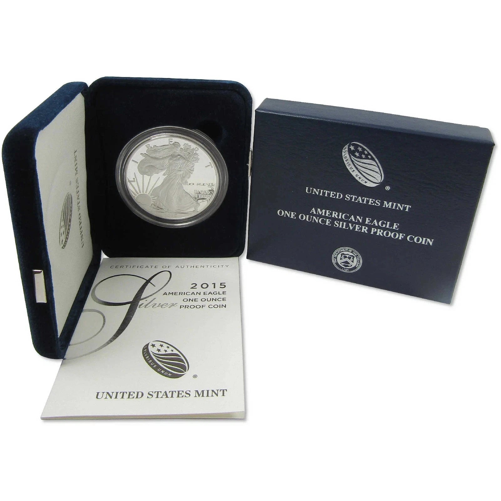 2015-W American Silver Eagle 1 oz Proof Silver Dollar OGP & COA