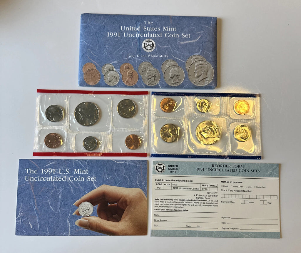 1991 P&D US Mint Uncirculated Set OGP