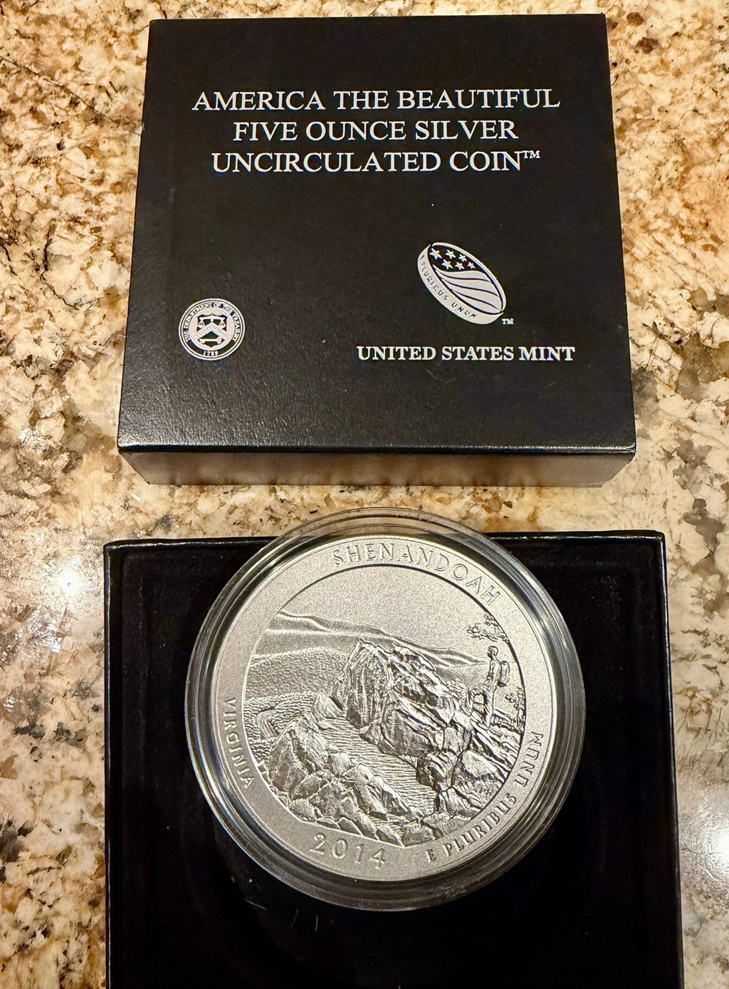 2014-P 5 oz .999 Fine Silver ATB Coin Shenandoah National Park