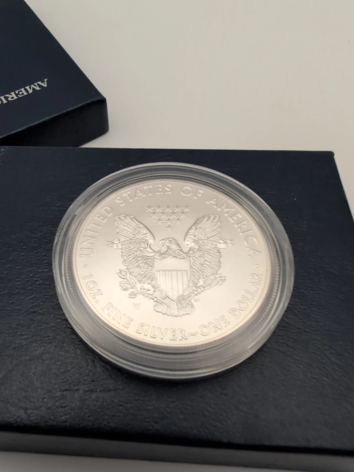 2012-W American Silver Eagle 1 oz Burnished Uncirculated Coin OGP & COA