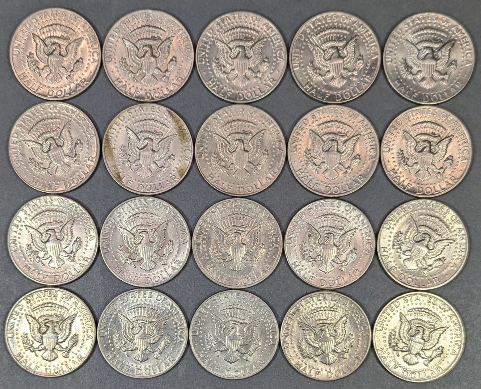 1972-D Kennedy Half Dollar 20-Coin Roll