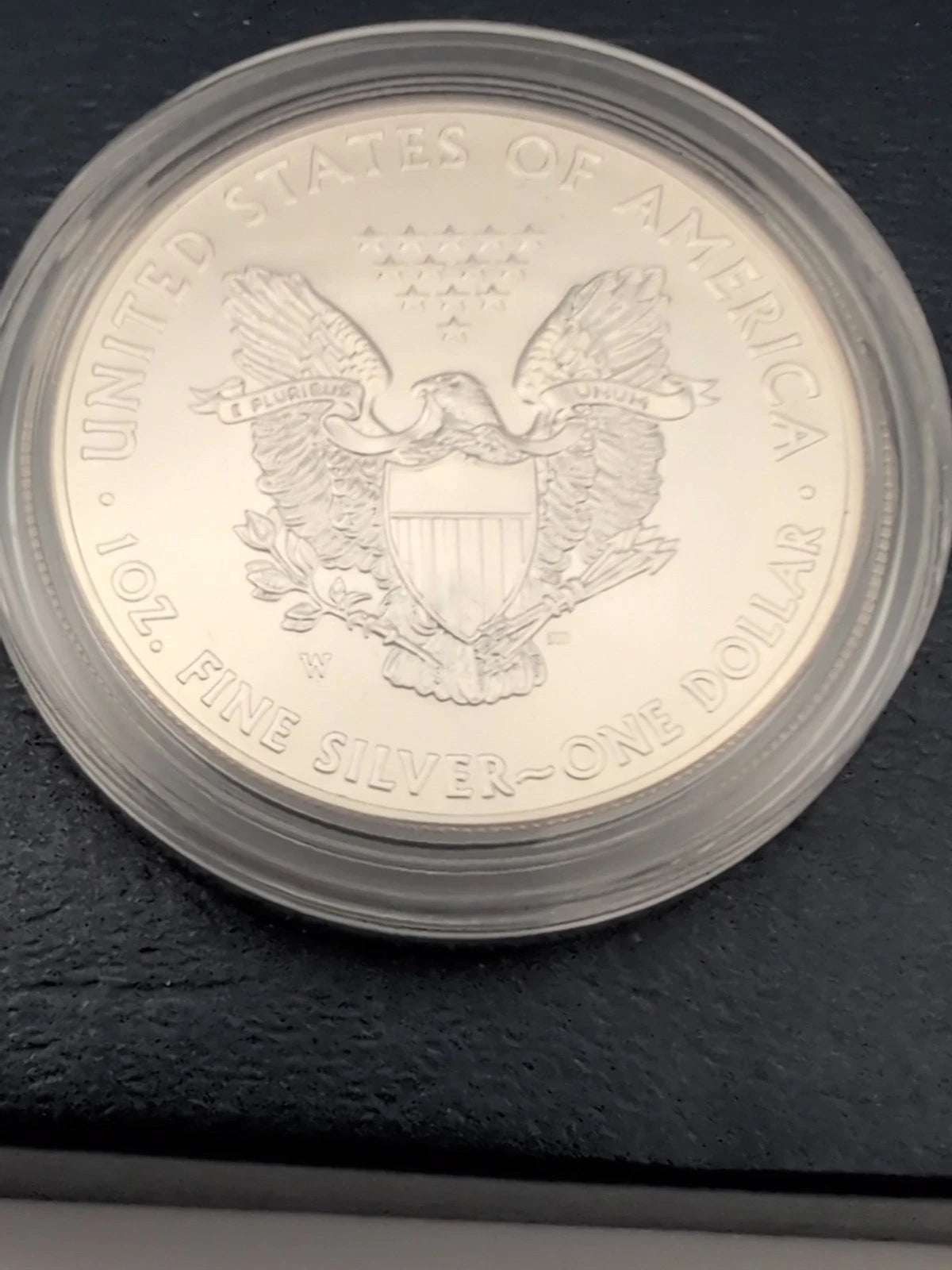 2012-W American Silver Eagle 1 oz Burnished Uncirculated Coin OGP & COA