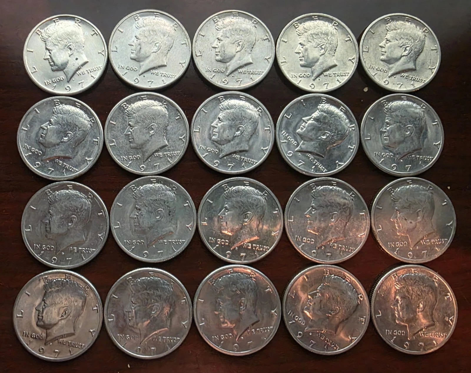 1971-D Kennedy Half Dollar 20-Coin Roll