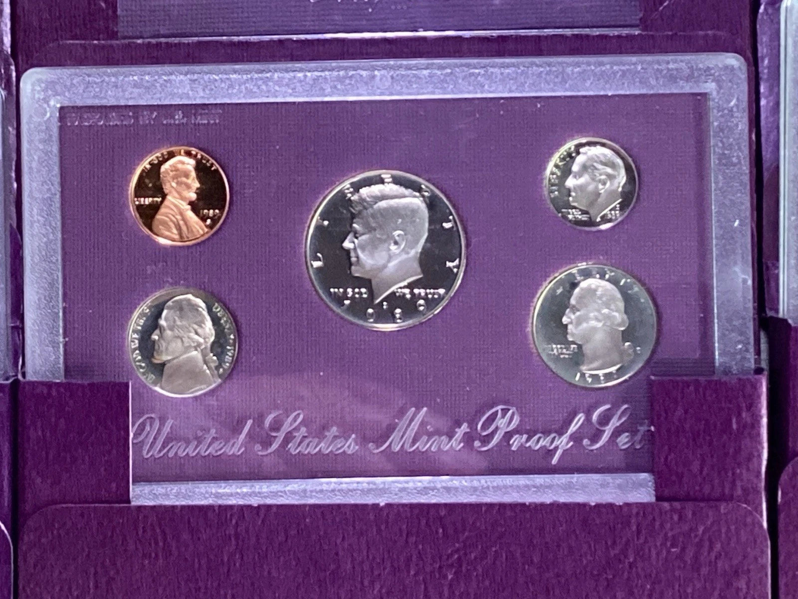 1989-S US Mint Proof Set 5 Coins with OGP